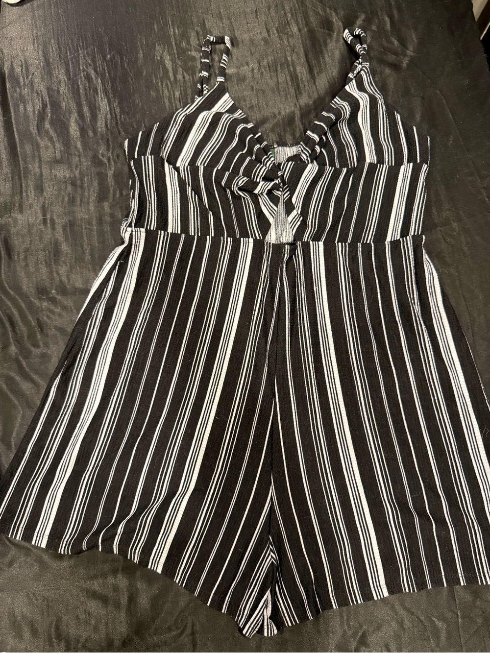 wild fable Black and White Striped Romper